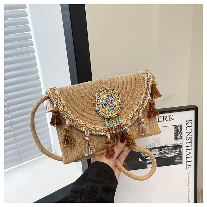 Bohemian-Inspired Handcrafted Beaded Clutch Stornfield