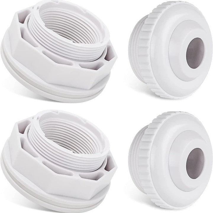 Adjustable threaded PVC toilet pan connector and waste flange adapter Stornfield