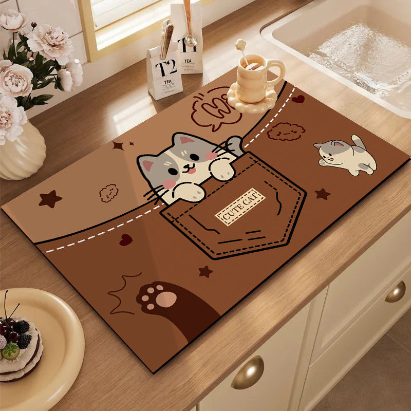 Cute Cartoon Dog Kitchen Mat Stornfield