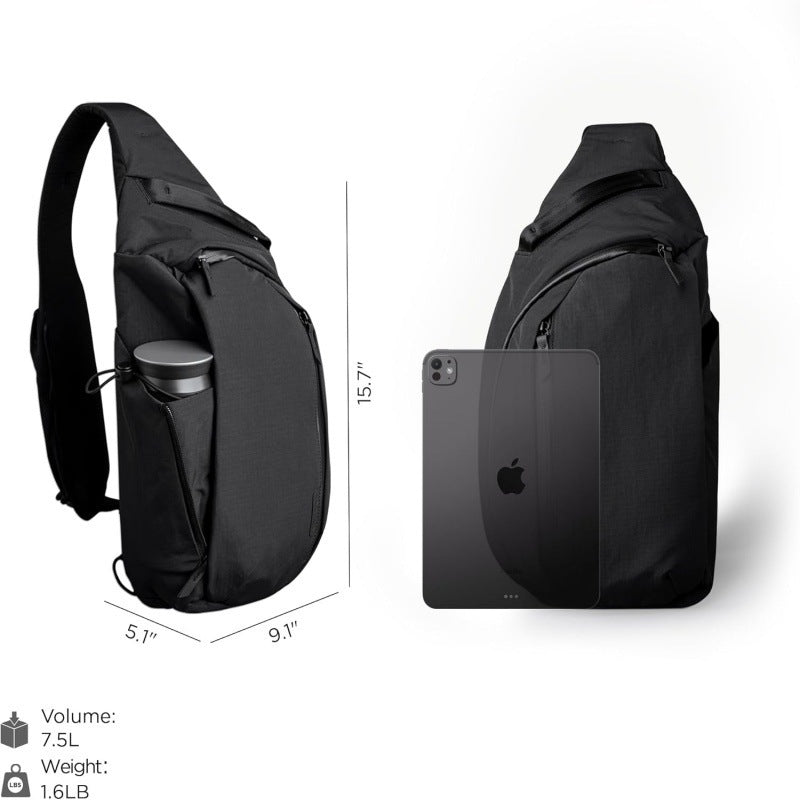 Practical sling bag with special compartments Stornfield