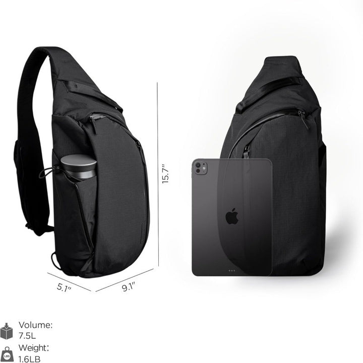 Practical sling bag with special compartments Stornfield