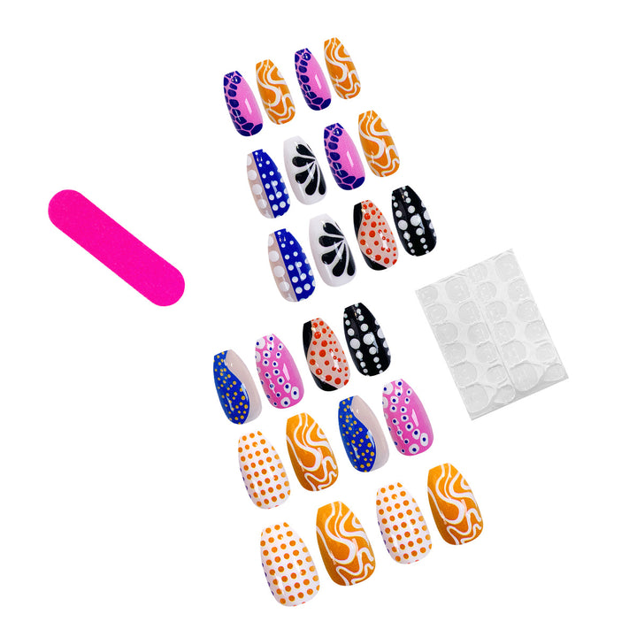Creative nail art with various patterns Stornfield