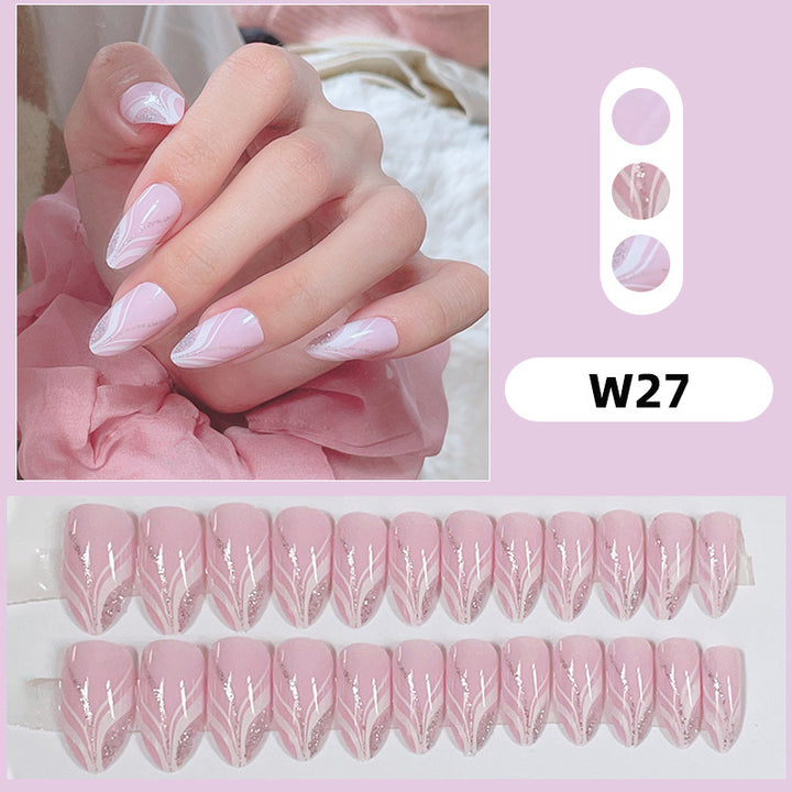 Elegant Abstract Design Press-On Nails