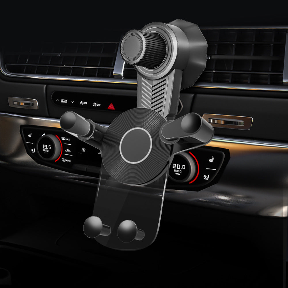 Adjustable gravity air vent smartphone car mount with full rotation joint Stornfield