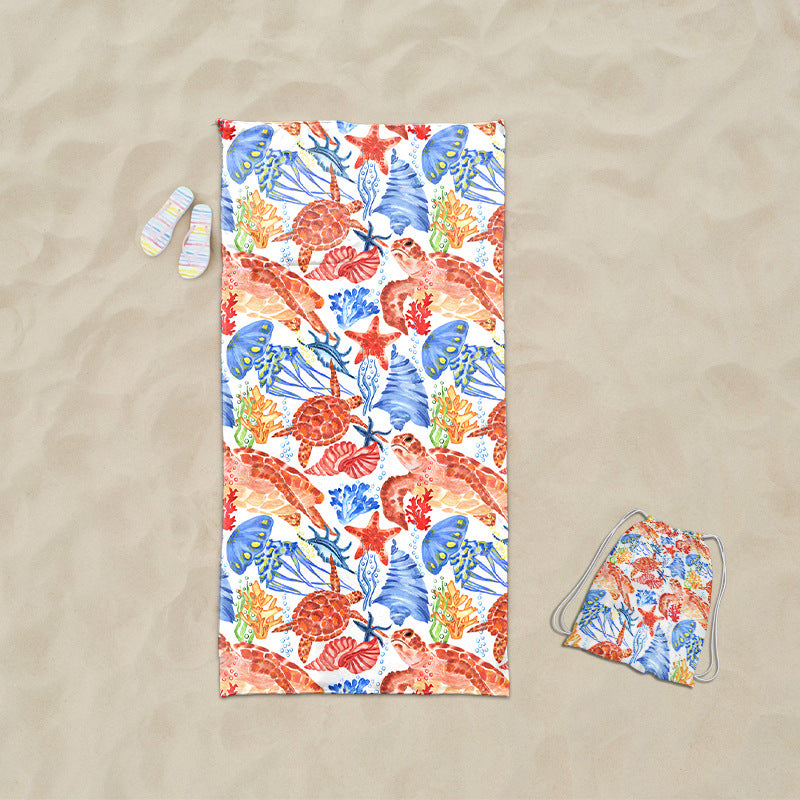 practical beach towel with integrated tote bag design Stornfield