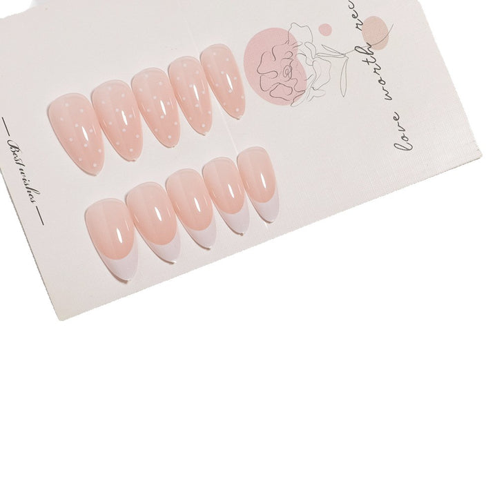 Artistic French Tip Press-On Nail Set Stornfield