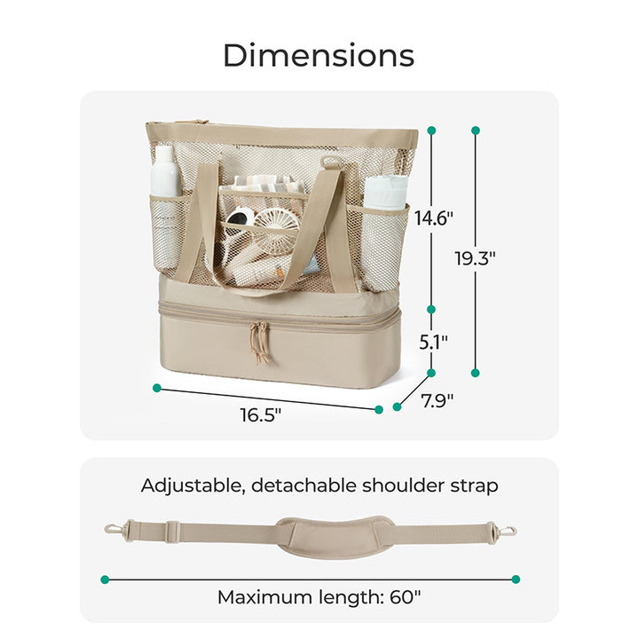 Durable cooler bag with practical removable inner compartment Stornfield