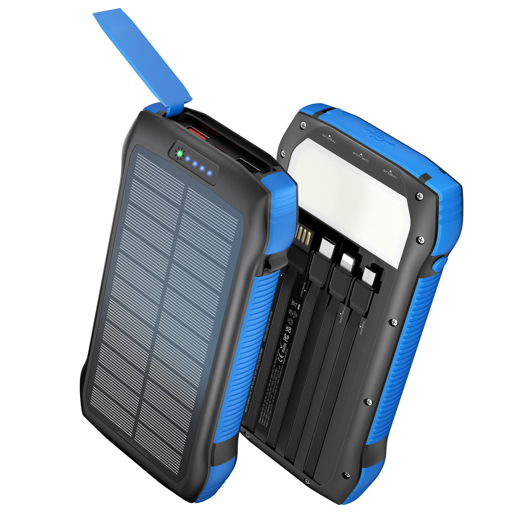 Solar Power Bank with multifunctionality and fast charging feature Stornfield