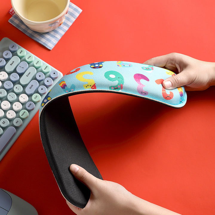 Cartoon-Themed Ergonomic Wrist Rest Pad
