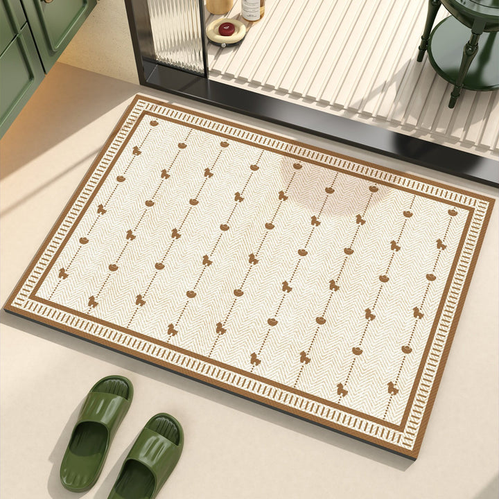 Playful dog-themed bath mat
