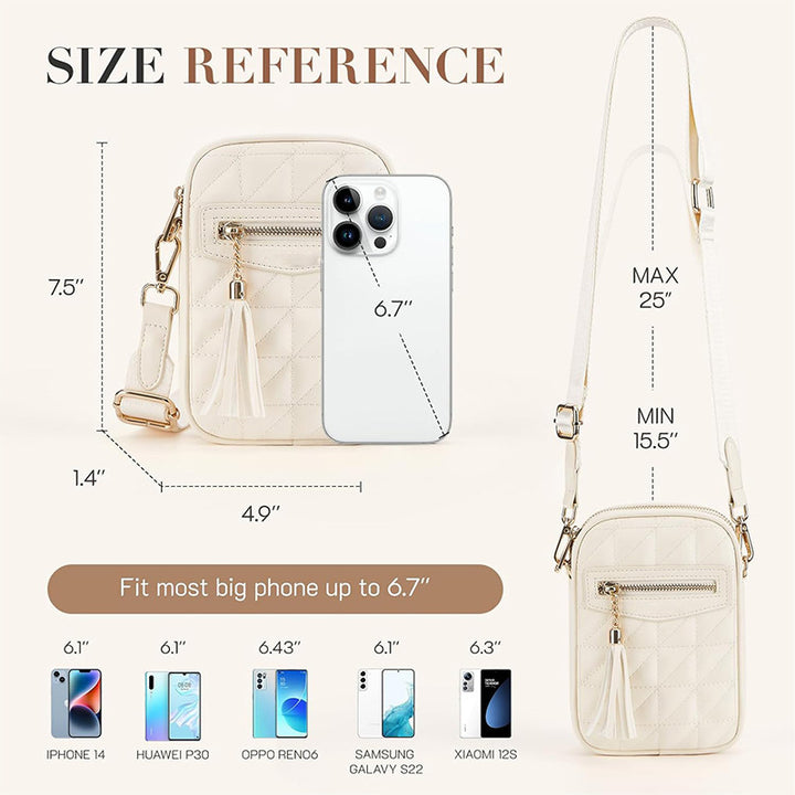 Stylish shoulder bag with quilted design and Stornfield pendant