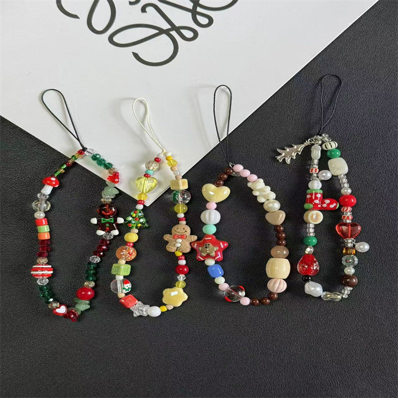 Festive Beaded Charm Phone Lanyard Stornfield