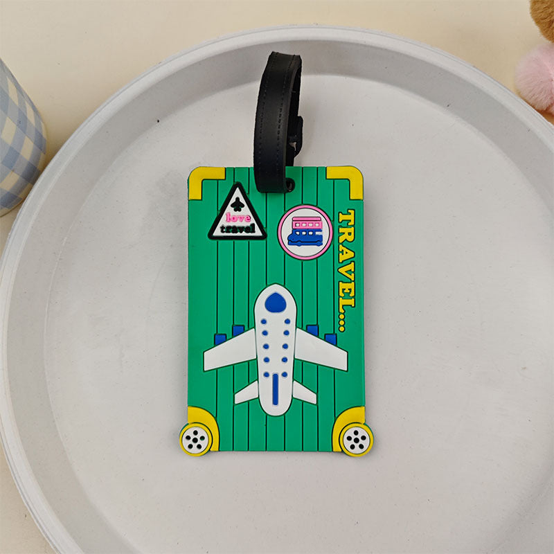 Unisex Luggage Tag in Fun Airplane Design Bowlift