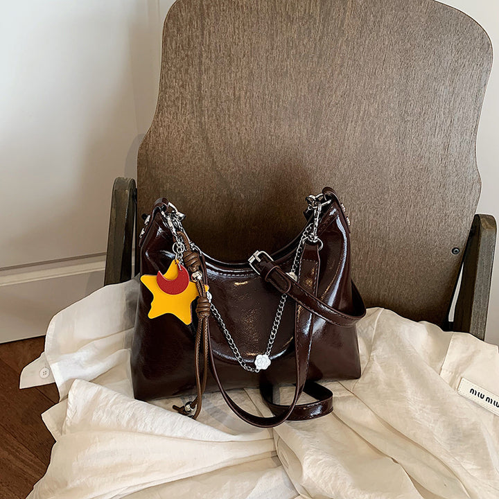 Premium Leather Slouch Shoulder Bag