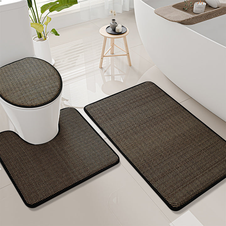 Eco-Friendly Textured Bath Mat Set