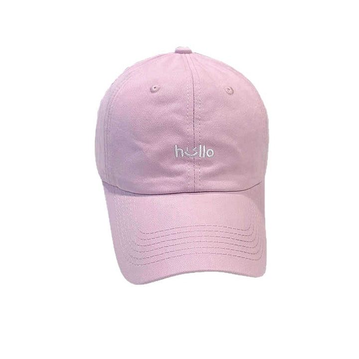 Unisex Casual Cotton Baseball Cap with Embroidered Message Stornfield