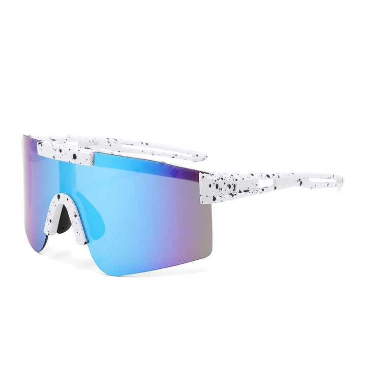 Unisex Sporty Oversized Shield Sunglasses Stornfield