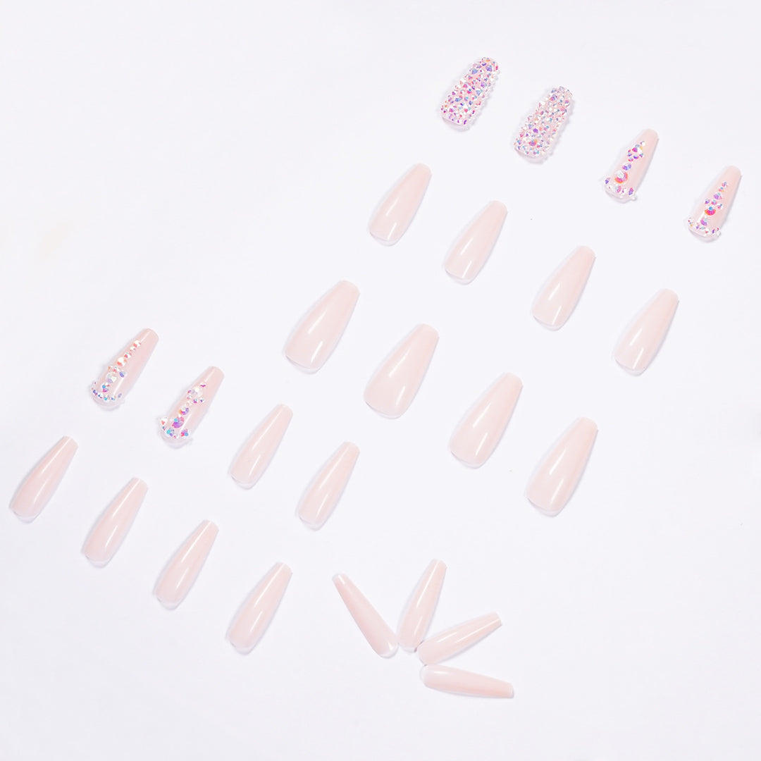 Glamorous nail extensions with rhinestone accents Stornfield