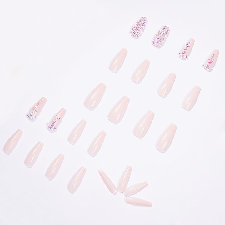 Glamorous nail extensions with rhinestone accents Stornfield