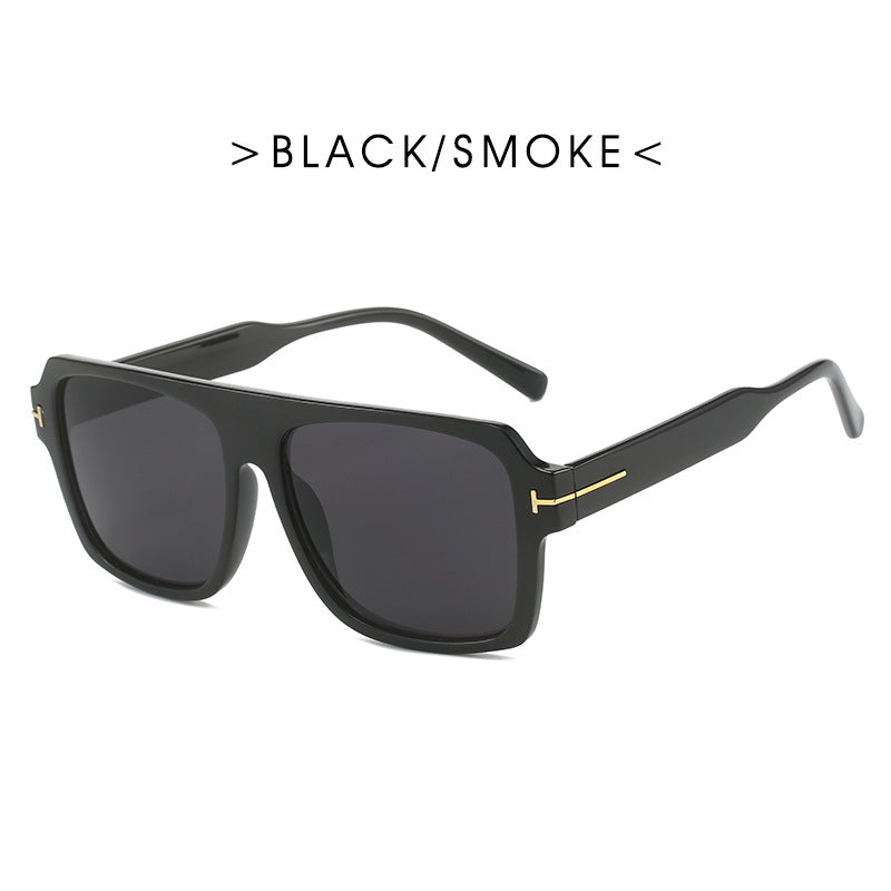 Women's square sunglasses with stylish, transparent frame Stornfield