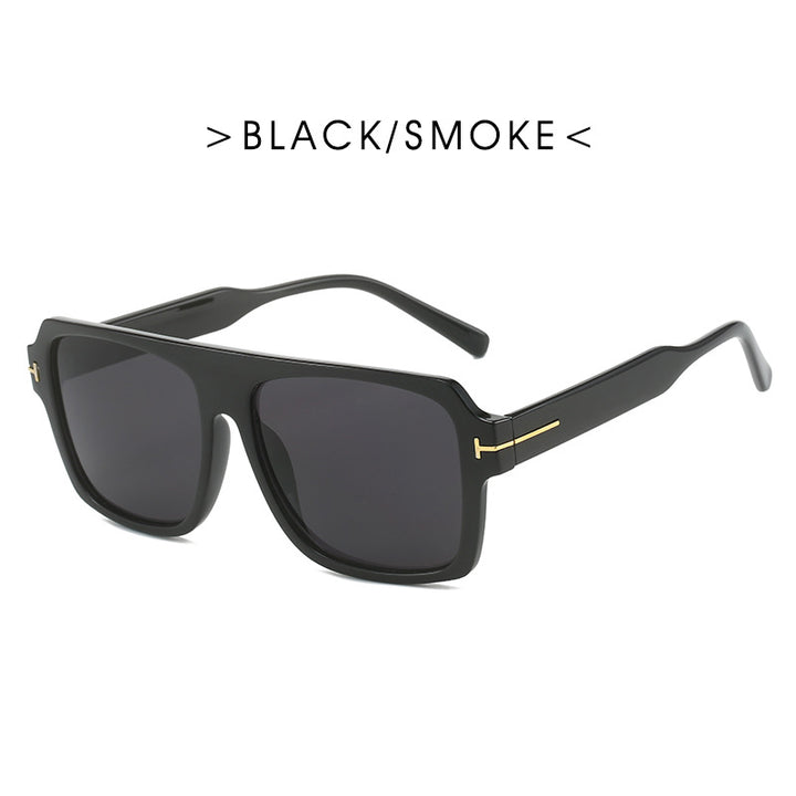 Women's square sunglasses with stylish, transparent frame Stornfield