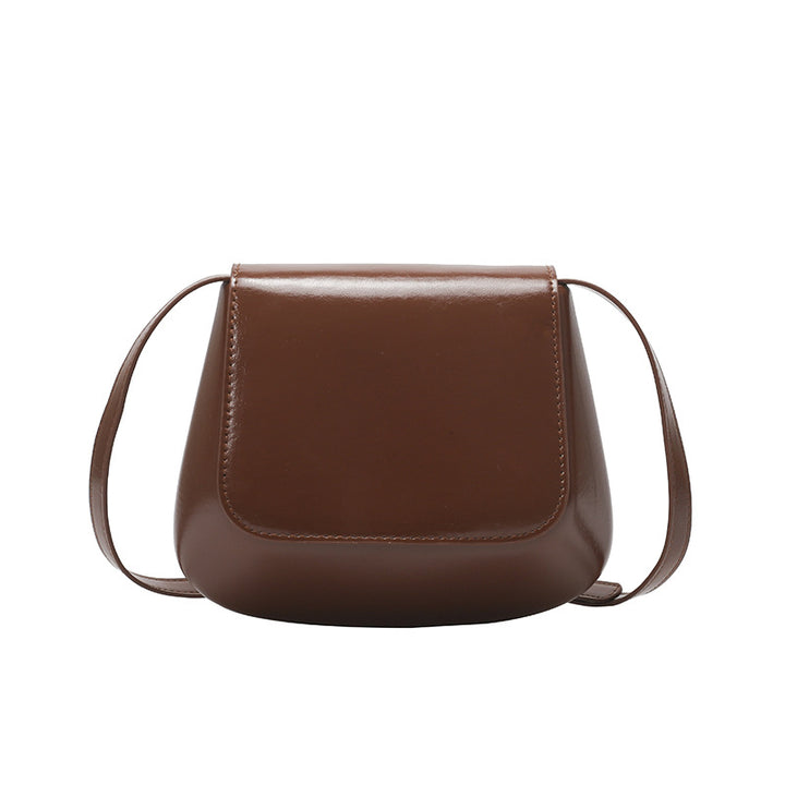 Minimalist Faux Leather Crossbody Bag