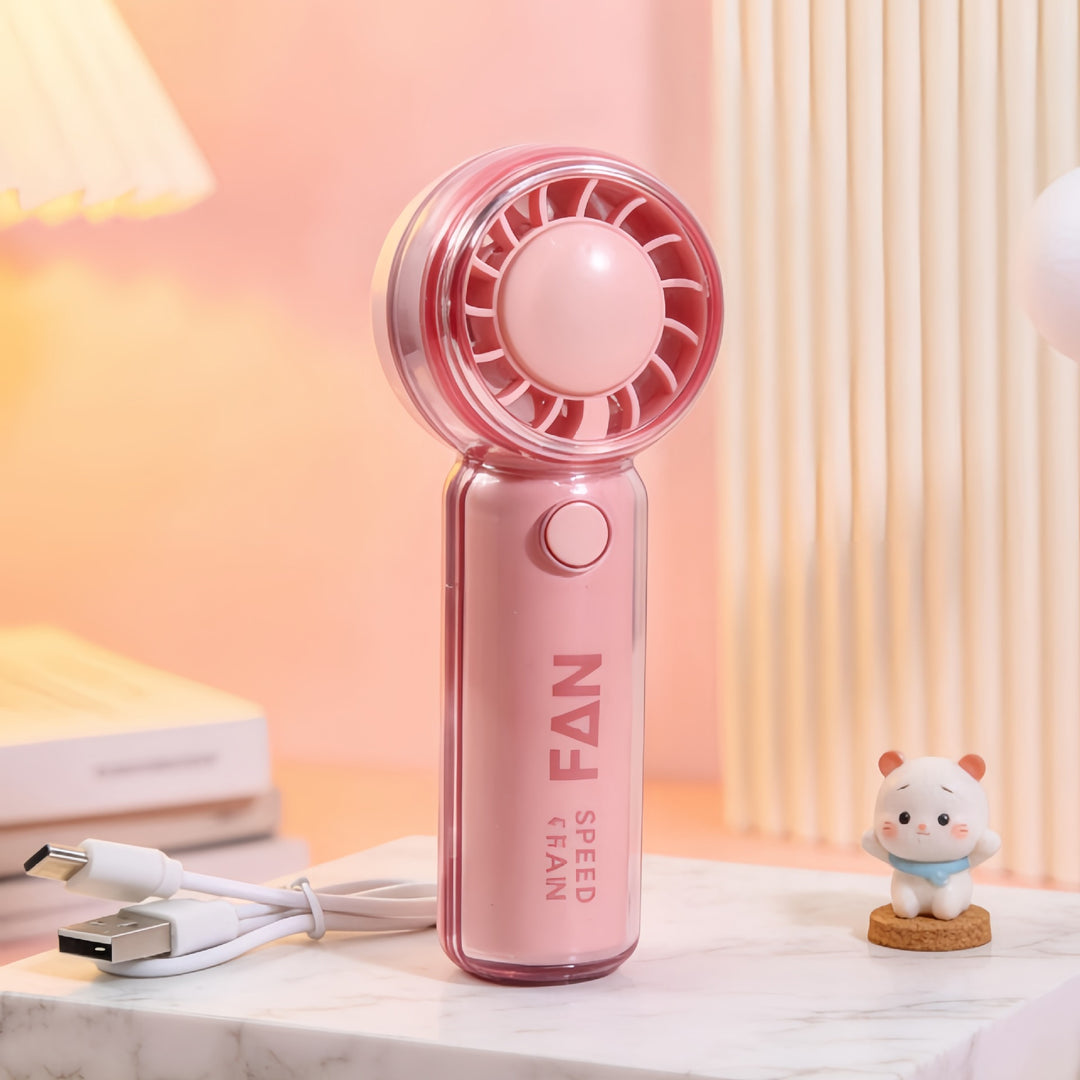 Ladies Portable Hand Fan with Cute Animal Design Stornfield