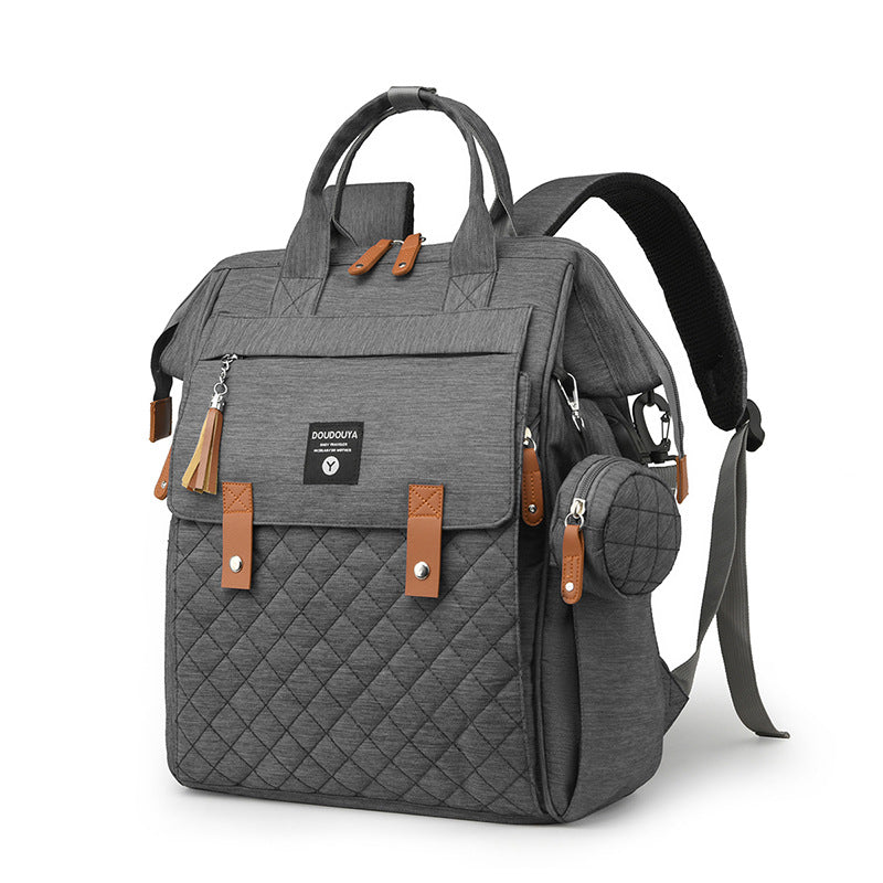 Multifunctional Quilted Diaper Backpack Stornfield