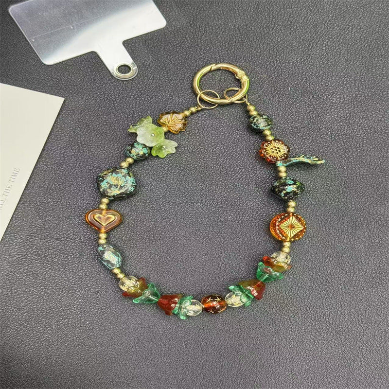Decorative Beaded Charm Keychain Stornfield 1790135326