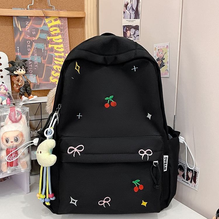 Playful backpack with embroidery Stornfield