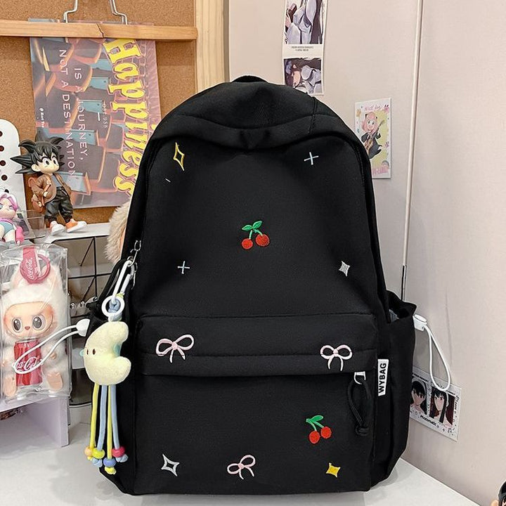 Playful backpack with embroidery Stornfield