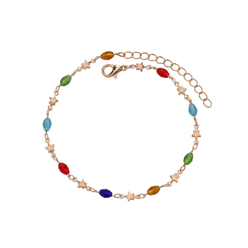 Colorful Star Charm Anklet Stornfield