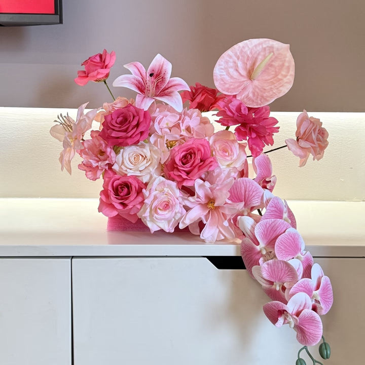 Vibrant Artificial Floral Centerpiece Arrangement