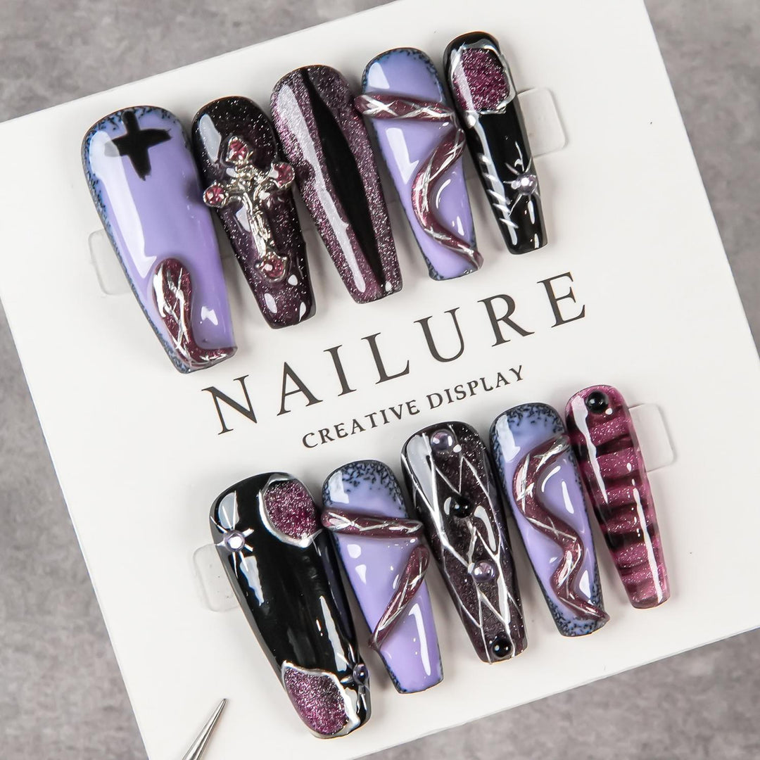 Artistic Gothic Press-On Nails