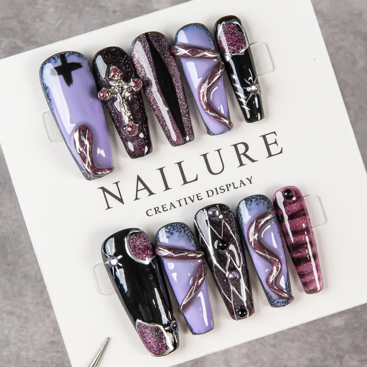 Artistic Gothic Press-On Nails