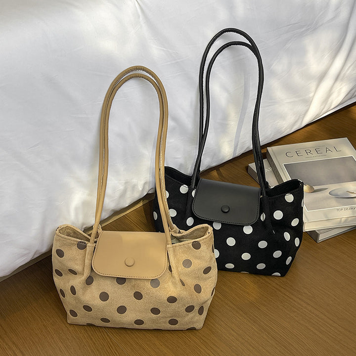 Polka Dot Shoulder Handbag
