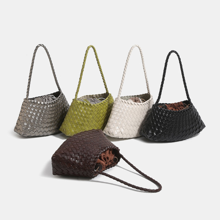 Woven Leather Handbag