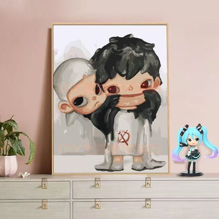 Playful Character Illustration Canvas Art Stornfield