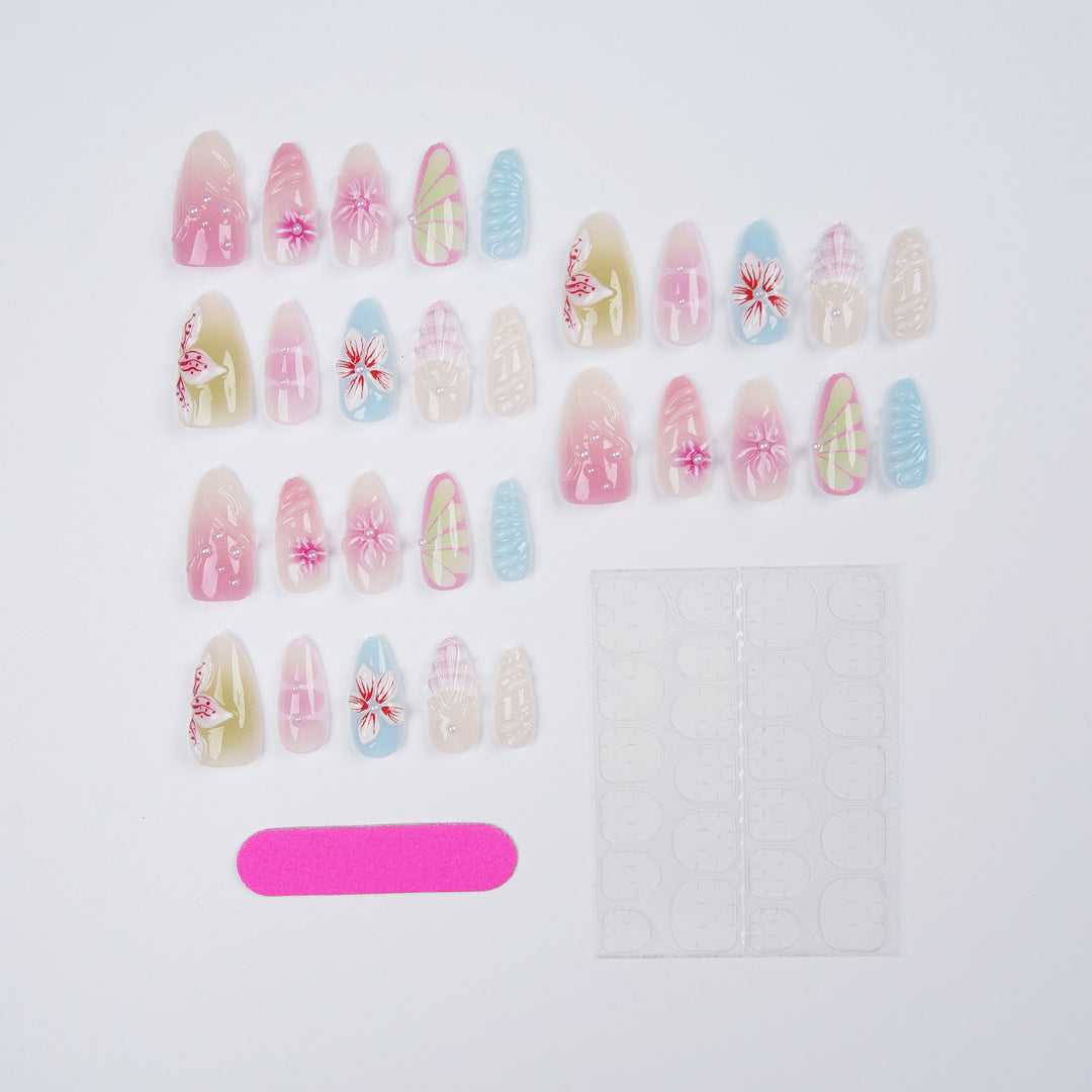 Artificial Flowers Nail Set Stornfield