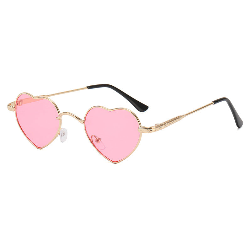 Women's Heart-Shaped Sunglasses with Delicate Metal Frame Stornfield
