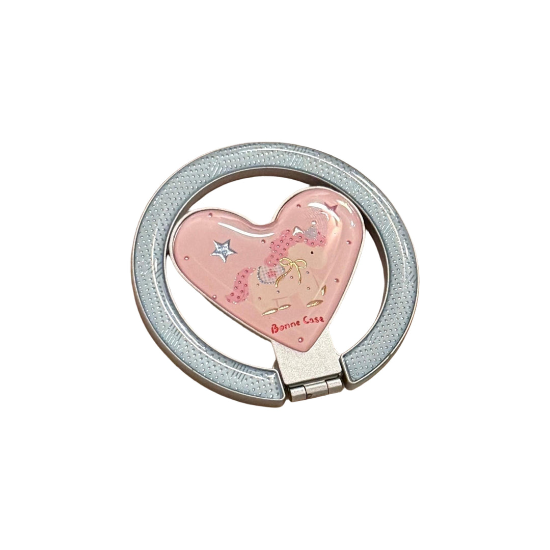 Hand mirror in heart-shaped design with unicorn motif Stornfield