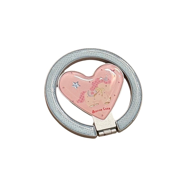 Hand mirror in heart-shaped design with unicorn motif Stornfield