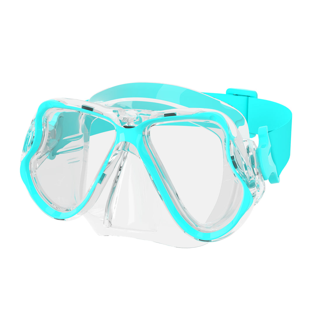 High-quality diving mask with flexible silicone rim and wide field of view Stornfield