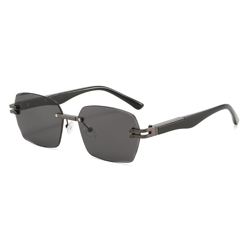 Men's Elegant Square Sunglasses with Wooden Temples Stornfield