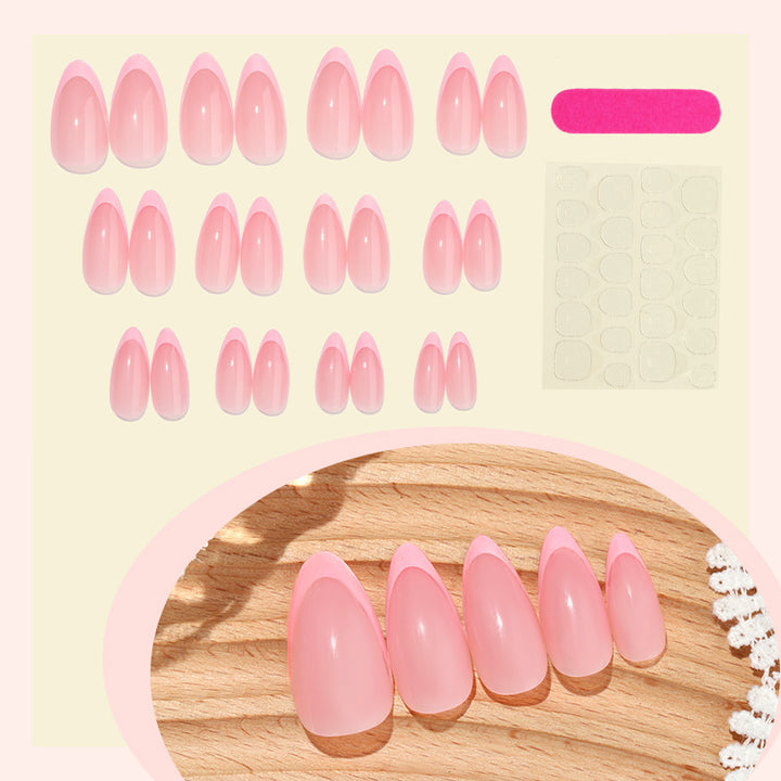Nail set with elegant French-tip design Stornfield