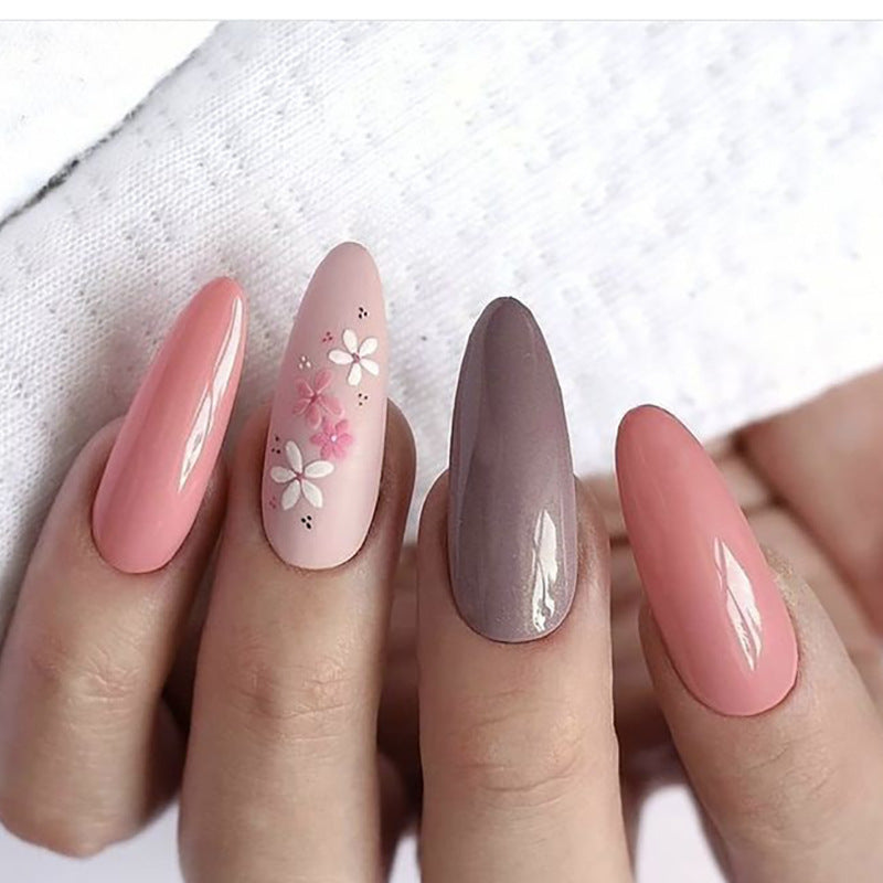 Floral Design Stiletto Nail Set Stornfield