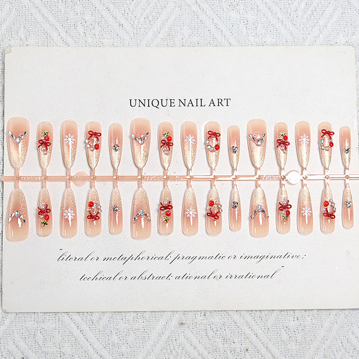 Artificial nail set with festive design Stornfield
