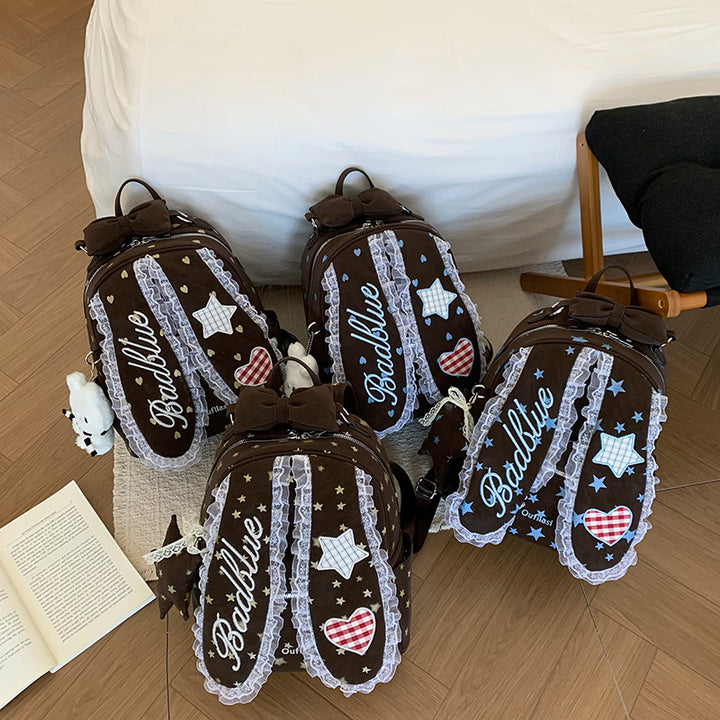 Decorative Bunny-Ear Mini Backpack Stornfield
