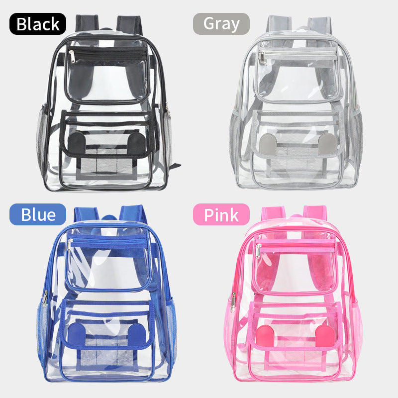 Transparent backpack with multiple compartments Stornfield