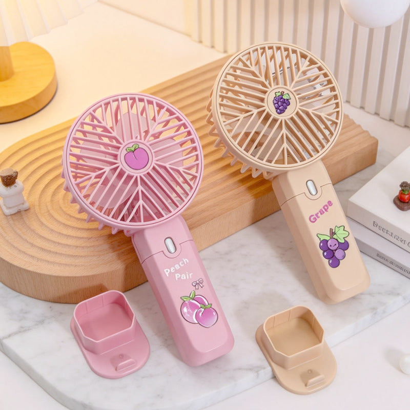 Women's portable USB table fan with built-in battery Stornfield